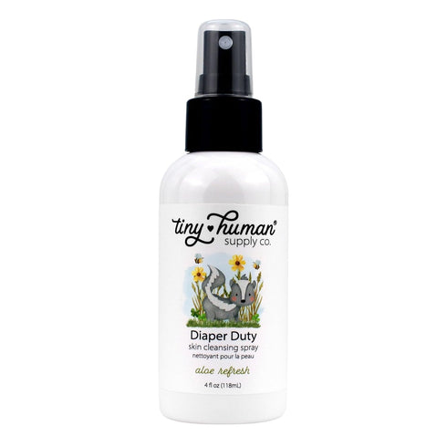 Diaper Duty 4oz Wash, Gentle Cleansing Spray for Cloth Diapers, Orange Blossom & Aloe, Calming & Soothing (1 Pack)