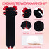 Long Axolotl Stuffed Animal, Soft Plush Body Pillow, Cute Gifts for Kids, Girlfriend (Black & Red, 110cm)