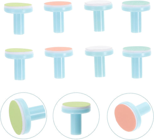 Trimmer 8pcs Baby Nail Electric Replacement Heads Nail Drill Replacement Pads Safe for Boys and Girls Random