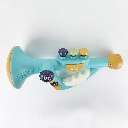 Little Trumpet Toy for Toddlers, Musical Educational Toys for Kids Ages 1-3, Infants Music Toys (Blue)