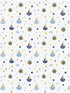miaozhen 1 Pack 52x28 Cotton Baby Crib Sheets Soft Breathable Funny Ocean Bee White Children Crib Sheet for Nursery