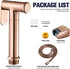 DAHSLNWKN HandheldSprayer Brass Cloth Diaper Sprayer Kit Rose GoldSprayer for Toilet withHose for Feminine Wash and ABS