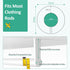 Filtbaird 8 Closet Closet Pcs Baby Dividers for Clothes, Round Baby Clothes Organizer, Baby Organizer with Clear Size