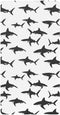 miaozhen Cotton Baby Crib Sheets for Boys Girls Comfy Breathable Shark Silhouette Black
