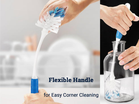 3 Pack Bottle Brush CleanerLong Water Bottle Brush for Tumblers, Cups, Glassware & Baby Bottles