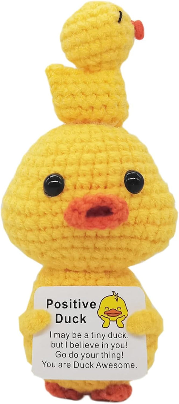 Mother's Day Crochet Gift Handmade Positive Ducks Mental Support Gifts Designed for