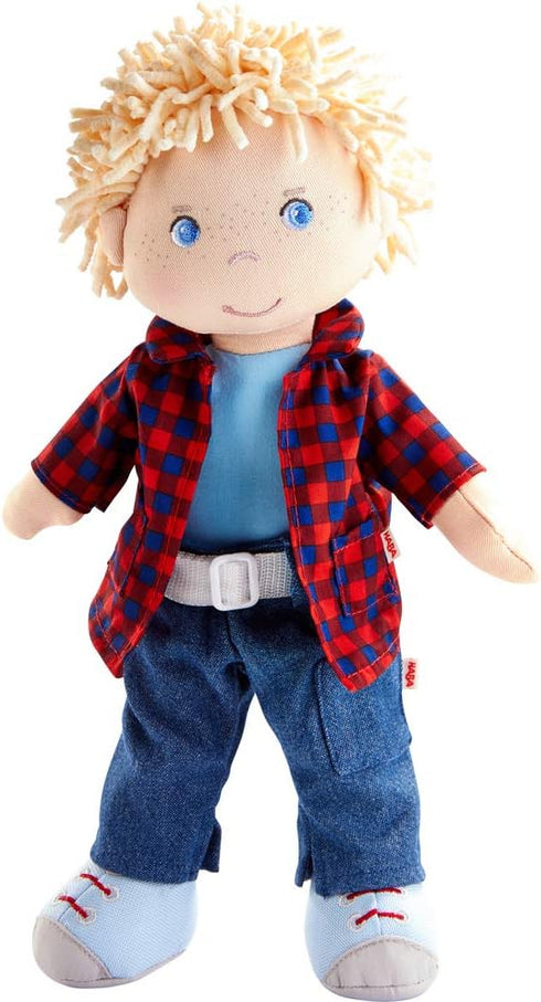 HABA Nick 12" Soft Doll - Baby Boy Doll with Blonde Hair