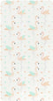 miaozhen Cotton Baby Crib Sheets Soft Stretchy Pink Simple-Lined Flamingo Toddler Bed Cover