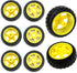 ThtRht 8 Pack TT Motor Wheels Replacement Smart Car Robot Wheel Tyres 1:48