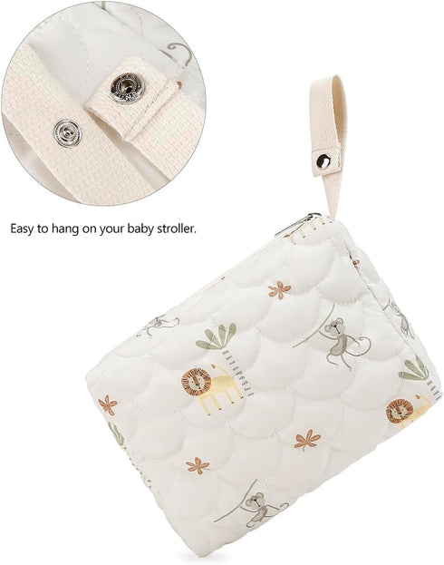 Mommy Lmbabter Baby Stroller Storage Bag Diaper Bag Infant Carriages Diaper Organizer Pouches Cotton Bag for Outdoor