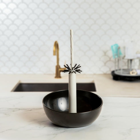 The First Years Suds Baby Bottle Washer, includes Built-in Baby Bottle Brush for Cleaning