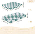 CZXW 52" 28" Checkered Blue White Crib Sheets Fitted x Natural Cotton Soft & Breathable for Baby Crib Mattress