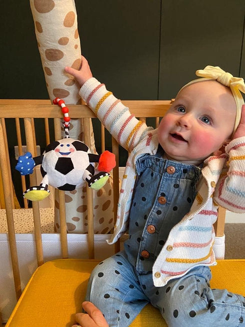 Newborn Soccer Ball Baby Toy | Extra Sensory Features for Infants | Soccer Baby Gift | Part of The Collection