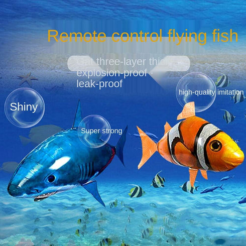 Swimming Remote Control Shark Toys Fish RC Animal Toy Infrared RC Fly Air Balloons Clown Fish Toy Gifts Party