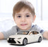 BDTCTK 1/32 Model Car Compatible for Lexus Ls500h, Zinc Alloy Pull Back Toy with Sound and Light, White Gift for Kids