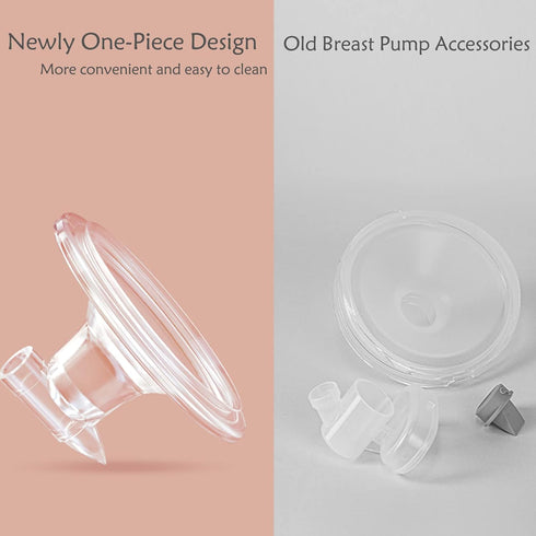 28mm(2PCS) Spare Breast Shields,Wearable Milk Collection Cups Parts Replacement-Flange
