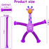 Veakeqe 16 PCS Telescopic Suction Cup Giraffe Sensory Toys, Pop Tube Fidget Toys Bulk for Toddlers, Kids Travel, Easter