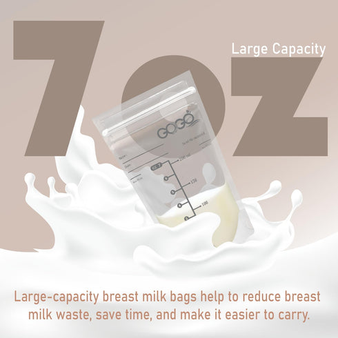 420 Pack 7 OZ, Gamma CT ULTRA Value Breastfeeding Breastmilk Storage Bags - EACH PRE-STERILIZED By Ray, BPA Free, Leak