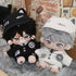 niannyyhouse 20cm Plush Doll Clothes Set - Hat, Coat, Shirt, Pants, Backpack & Glasses for 8in Dolls