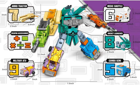 Cyeah Number Robot Math Toys for Kids, 20 Pieces Educational Mathematical Toys