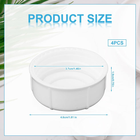 BOXOB 4pcs Travel Bottle Caps for Dr Brown & Medela Bottles, BPA Free Narrow Baby Bottle Lids Replacement No Leak