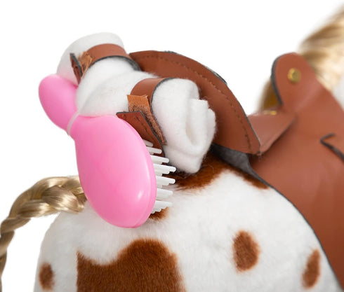 11 inches HollyHOME Appaloosa Horse Stuffed Animal Pretty Pony Plush Toy Pretend Play Horse
