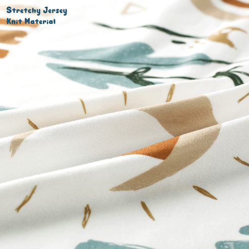 GRSSDER Baby Blankets - Super Soft Jersey Knit Swaddle Blanket 2 Pack for Baby Girls and Boys, Double Layer Reversible