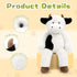 31 Inches, Tezituor Giant Cow Stuffed Animal Realistic Big Stuffed Cow Plush Toy, Large Fluffy Plushie Pillow Gift