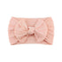 Nylon Headbands Baby Girl Bows Jacquard Design for Newborn Infant Toddler Little Girls (16-Pack)