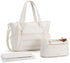 mommore Diaper Bag Tote with Stroller Organizer Puffer Bag Large Capacity Baby