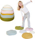 Marlowe & Co Balance Stepping Stones for Kids, 6 Piece Non-Slip Sensory Stones for Indoor and Outdoor Play