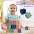 Springflower 3 in 1 Montessori Toys for Babies 0-12 Months - Soft Teething Toys & Stacking Blocks, 23 PCS