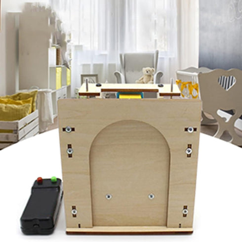DIY Wooden Elevator Door Kit for Children - Science Educational Develop Toy Assembly