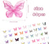 QUPIVA 60Pcs Mini Resin Butterflies, Miniature Dollhouse Accessories Tiny Butterflies for Crafts, Mini Resin Animals