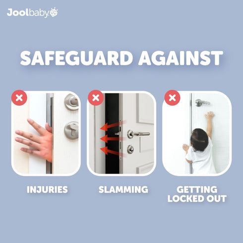 Door Pinch Guards (6 Pack), Baby Proof Doors, Extra Soft Foam, Child Safety Finger Protectors - Jool Baby