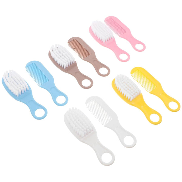 Hairbrush and Cradle Cap Comb Set for Newborns, Soft Bristle Scalp Brush