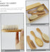 Set Baby Shampoo Brush Comb Newborn Hair Kit Soft Wool Brush Wooden Comb Grooming Supplies Non-Slip Design