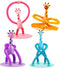 Telescopic Suction Cup Giraffe Toy, 4 Packs Pop Tubes Giraffe Fidget Toys, Educational Sensory Toy for Toddlers Travel