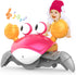 Yeaye Crawling Crab Baby Toy - Tummy Time Gifts for 0-12 Months with Learning Crawl System Music (Red)