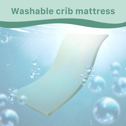 52 27 Mattress,100% (2inch, 52 27) Gwydre * Washable Crib & Toddler Washable High Density Memory Foam, Toddler Bed