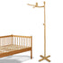 Floor Standing Wooden Baby Crib Mobile Arm Natural Wooden Mobile Stand for