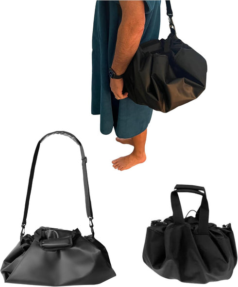 Calterre 2-in-1 Wetsuit Changing Mat - Waterproof Surfer Bag and Changing Kit for Surf Gear and Suit for Sand-Free Car