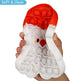 AIZIXIN Christmas Pop Bubble Fidget Sensory Toys, Santa Claus Squeeze Sensory Toys, Christmas Novelty Gifts for Kids