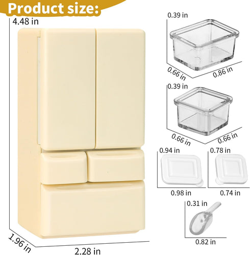 3+ BananMelonBM Dollhouse Furniture icebox for Kids Toys Miniature Doll House Accessories Pretend Play Toys for Boys