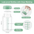 Momcozy 10oz, 4 Pack Natural Baby Bottles, BPA Free Breastmilk Storage Bottle for Breast Milk Cooler & Fridge
