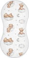 Muslin Burp Cloths Bears Clouds Baby Bibs, Absorbent & Soft 22*11IN, 2 Pack for Baby Girl Boys