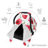 CQMZJHU Poppy Flowers Baby Car Seat, Rain Shelter, Multifunctional Nursing Cover for Newborns, Mother Care