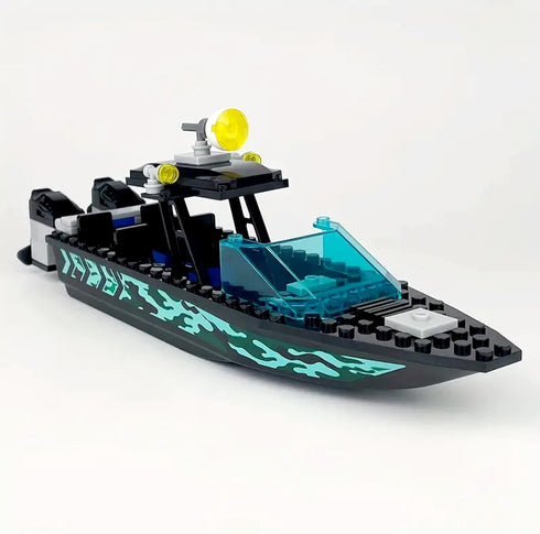 Podafu Sets, City Coast Guard Boat and Ships Building Blocks Police Boat, Rescue Boat, Guard Boat, Patrol Boats