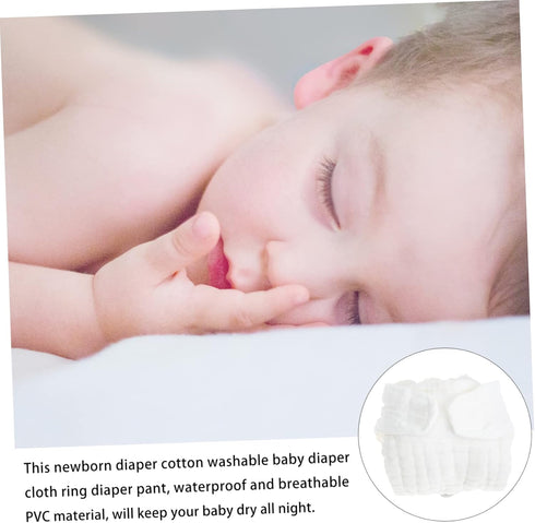Healeved Newborn Cloth Diapers Washable Reusable Baby Diaper Pants Size S with Waterproof Breathable Material Leak