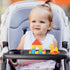 Wanateber Universal Stroller Snack Tray, Double-Layer Removable Stroller Snack Tray Attachment with Strollers Cup